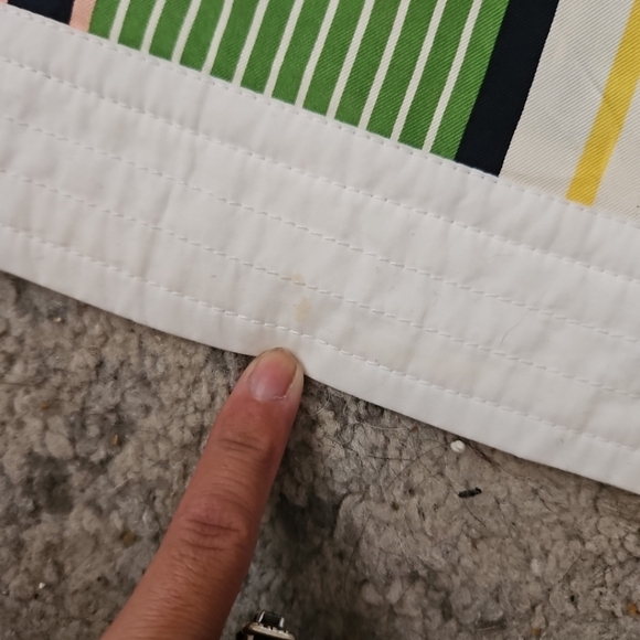 Tory Burch Womens Field Day Stripe Silk Tunic Multicolor Designer Blouse 10 - Picture 15 of 16